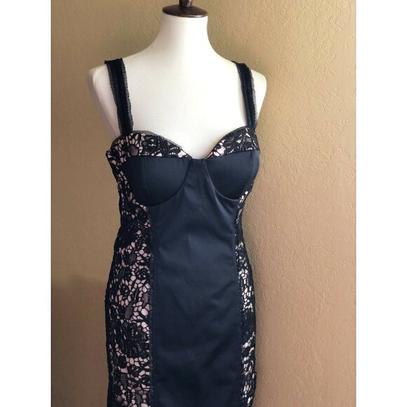 Nasty Gal Collection Womens Black Crochet Lace Dark Habits Sweet Heart Dress - Picture 12 of 12